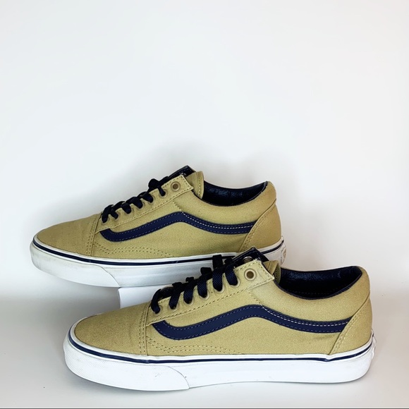 olive green and black vans